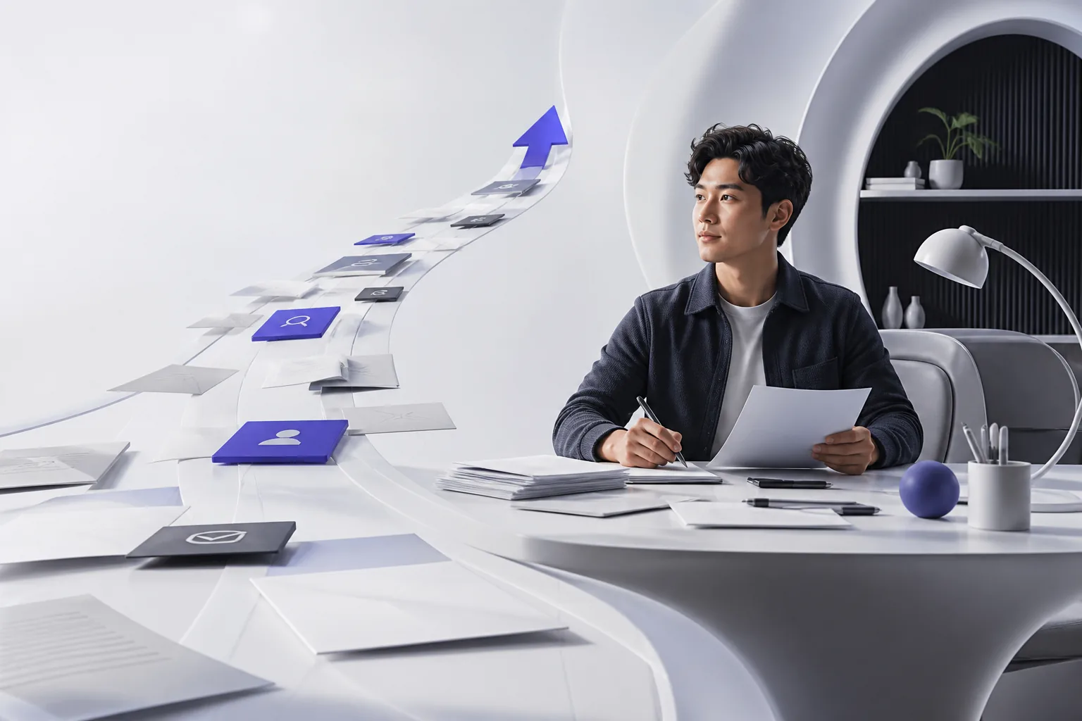 A job seeker organizing applications into one clear path forward